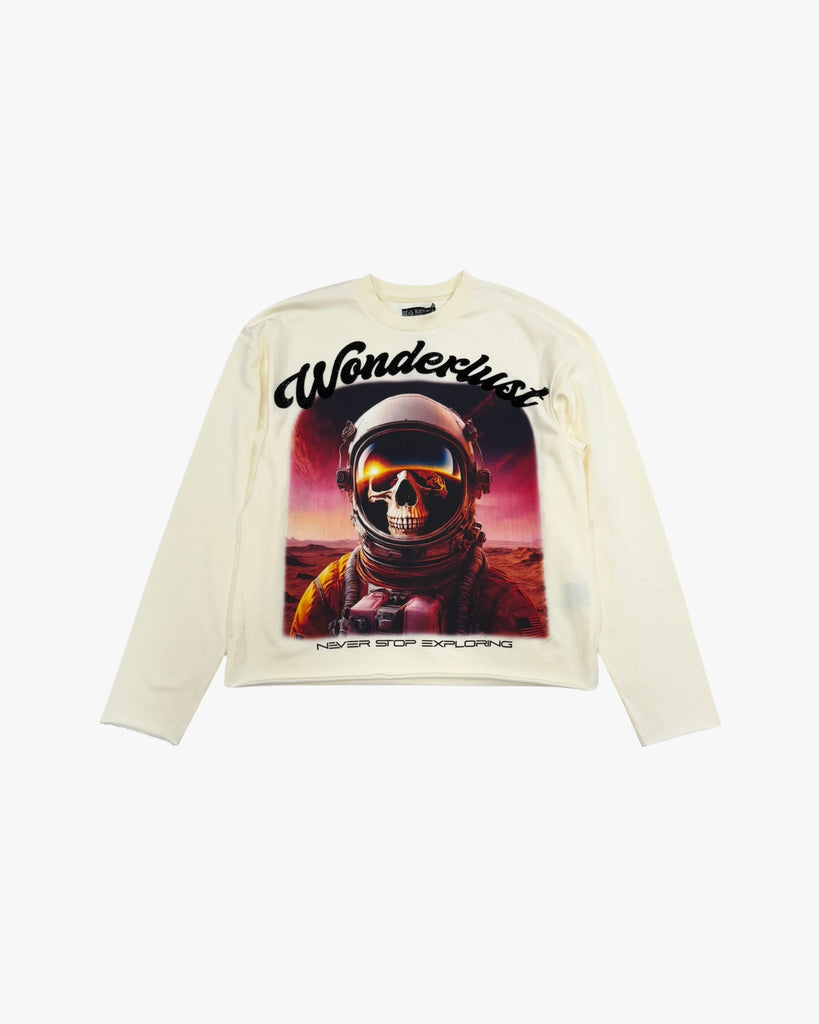 Kids Astronaut Crop Rhinestone Crewneck