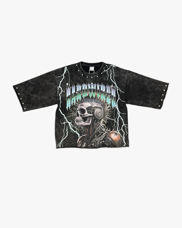 Hardwired Skull Cropped Tee