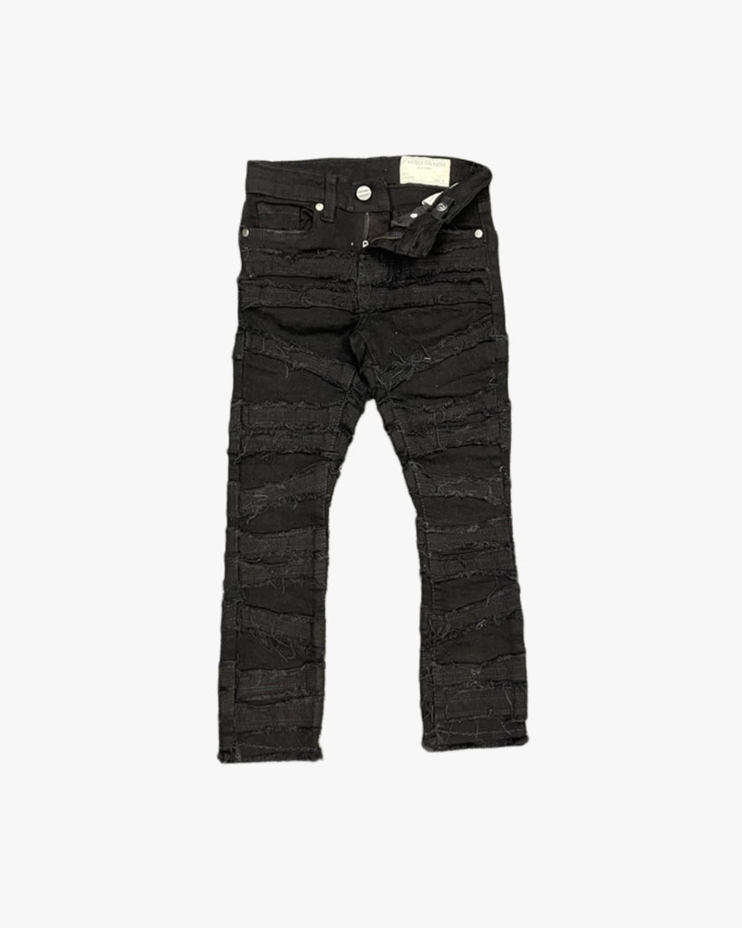 Crossover Denim Toddlers Stack Jeans
