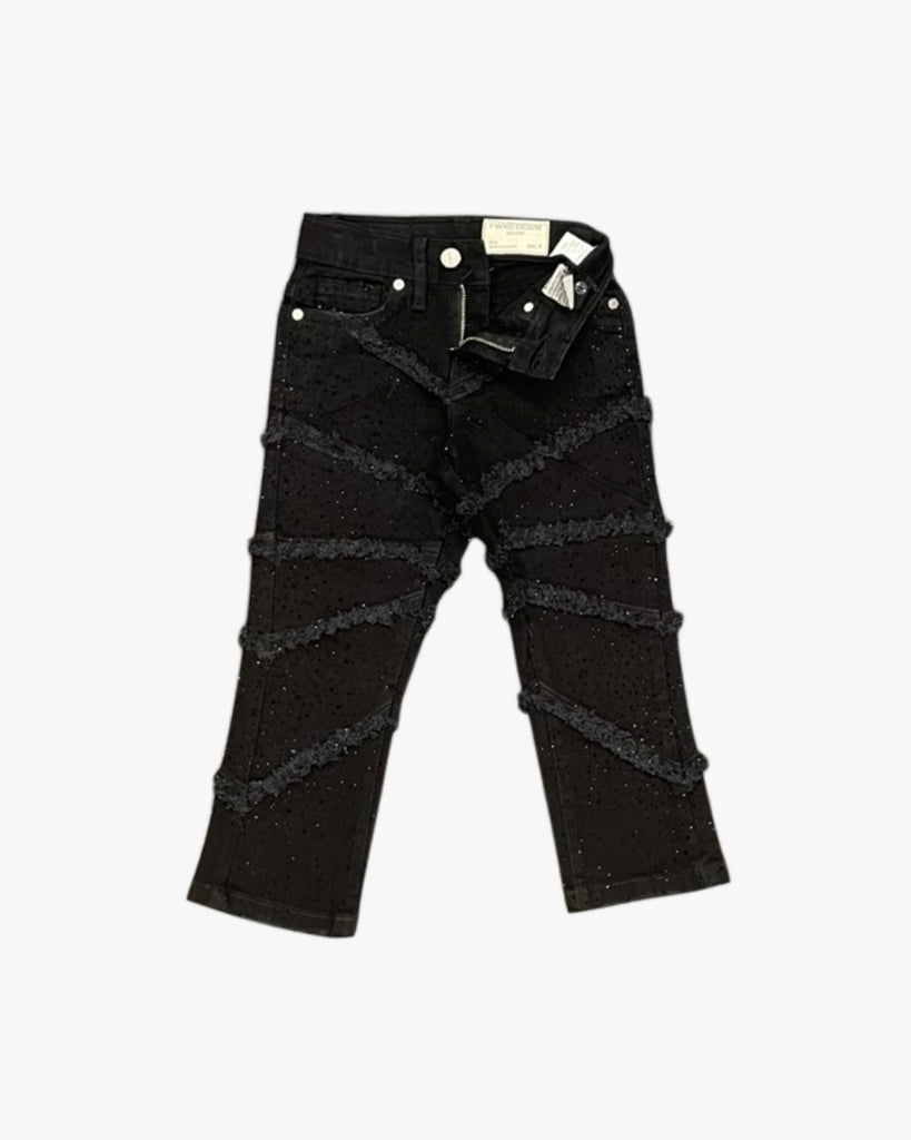 Toddler Fray Rhinestone Jeans
