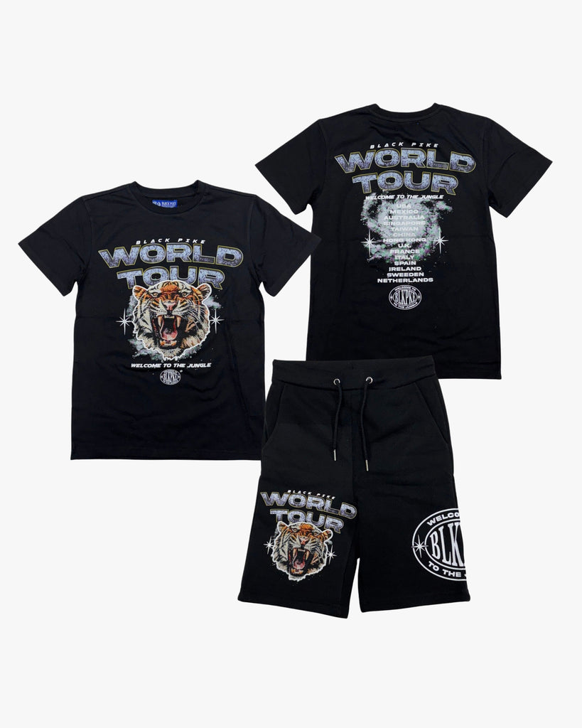 Warrior Mindset Graphic Tee & Shorts Toddler Set