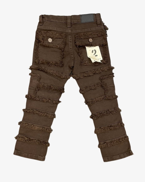 Layered Toddlers Stacked Jeans