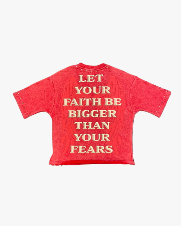 Faith Over Fear Cropped Tee