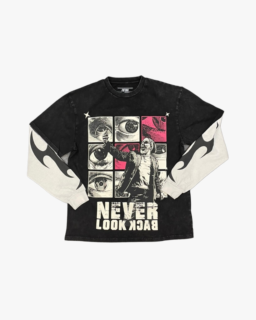 Never Look Back Crop Heavyweight Crewneck