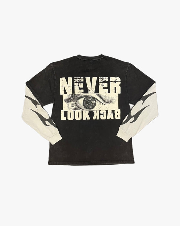 Never Look Back Crop Heavyweight Crewneck