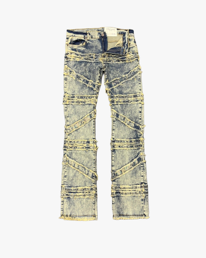 Crossover Denim Stack Jeans