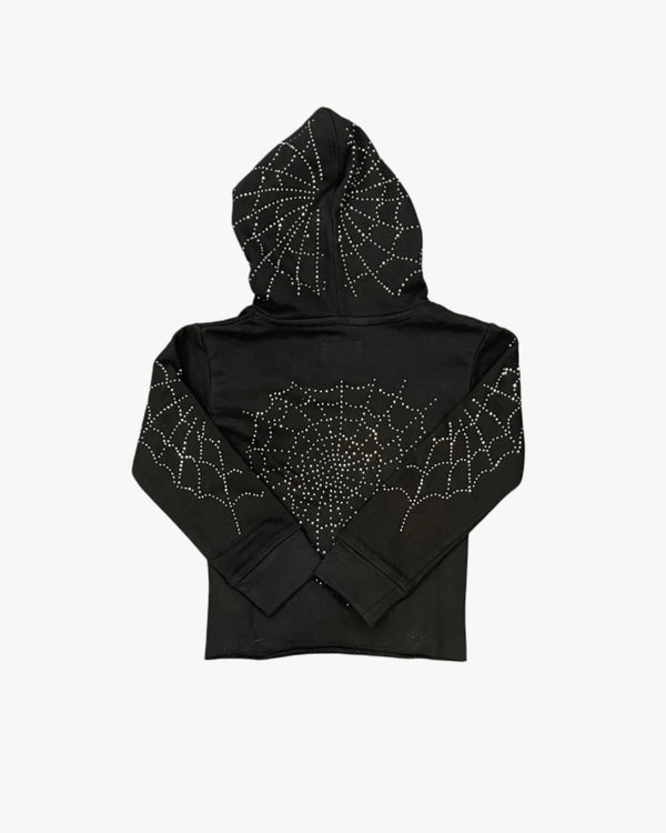 Web Rhinestone Toddler Hoodie