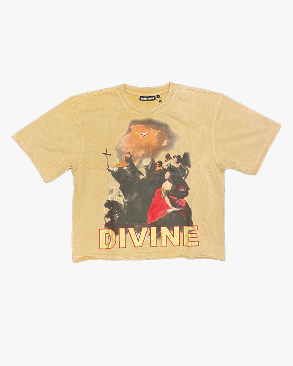 Divine Rhinestone Cropped Tee
