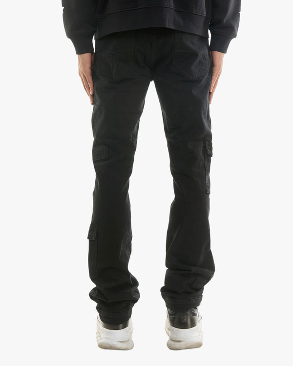 KDNK Flared Button Cargo Jeans