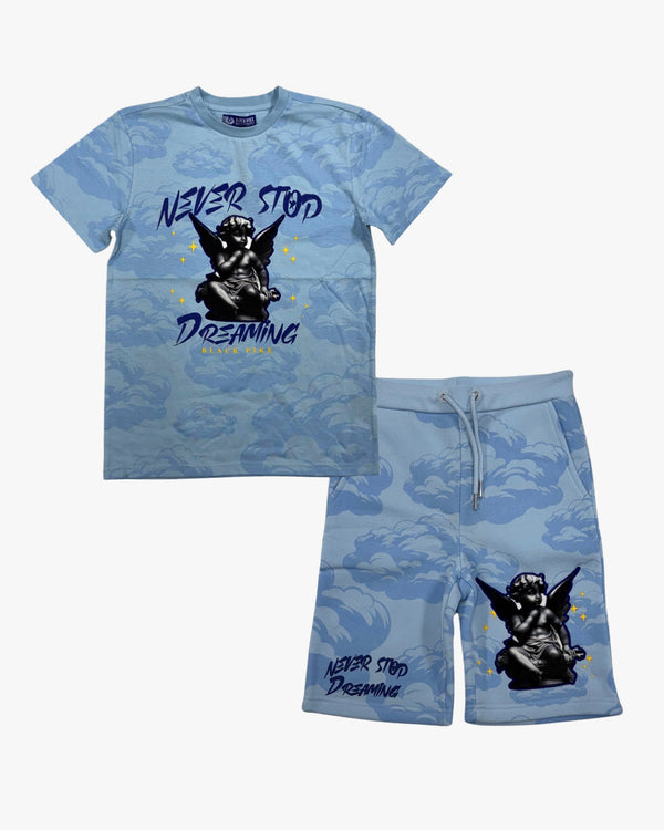 Angel Graphic Tee & Shorts Kids Set