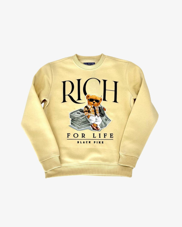 Rich for Life Kids Crewneck