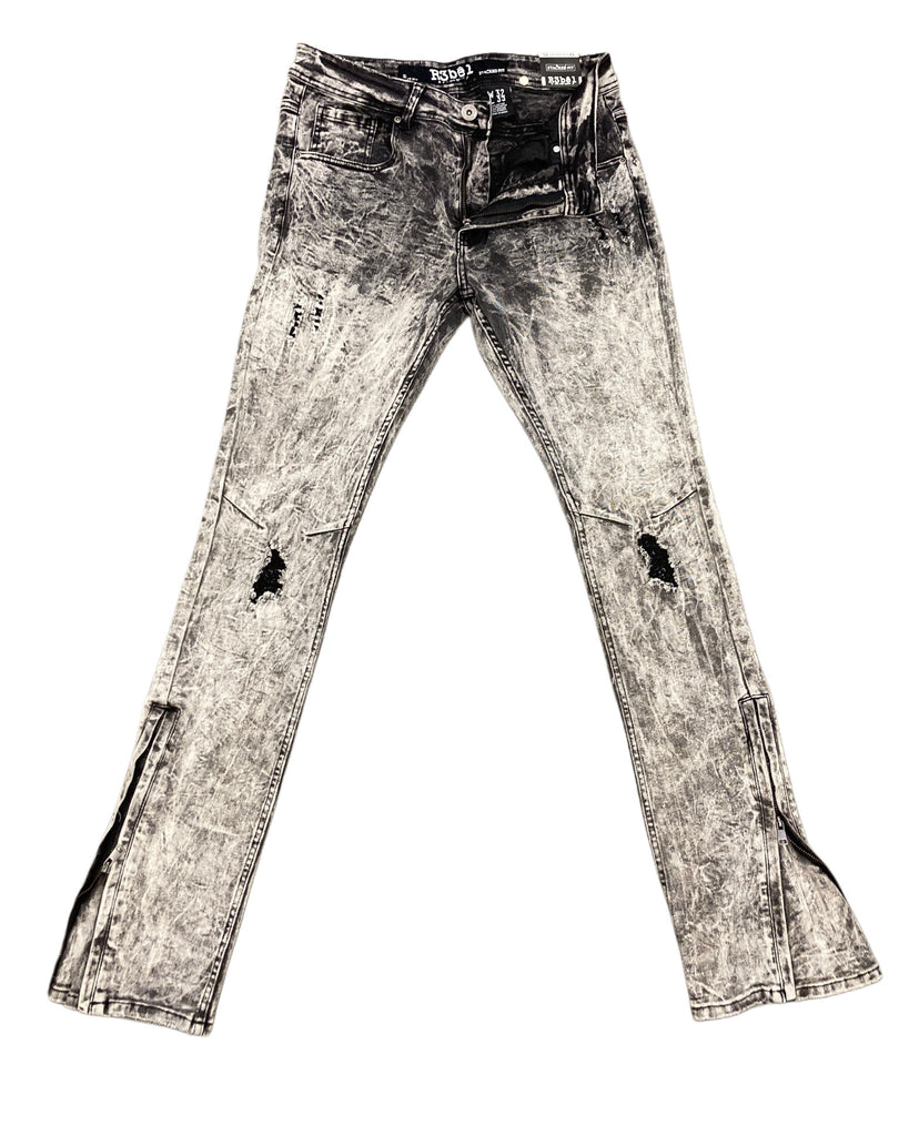 Rebel Heavy Washed Stacked Denim