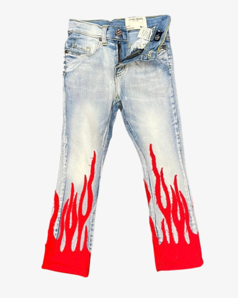 Live Fast Toddlers Stacked Jeans