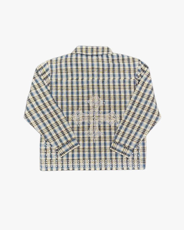 Holy SAINTS Rhinestone Flannel