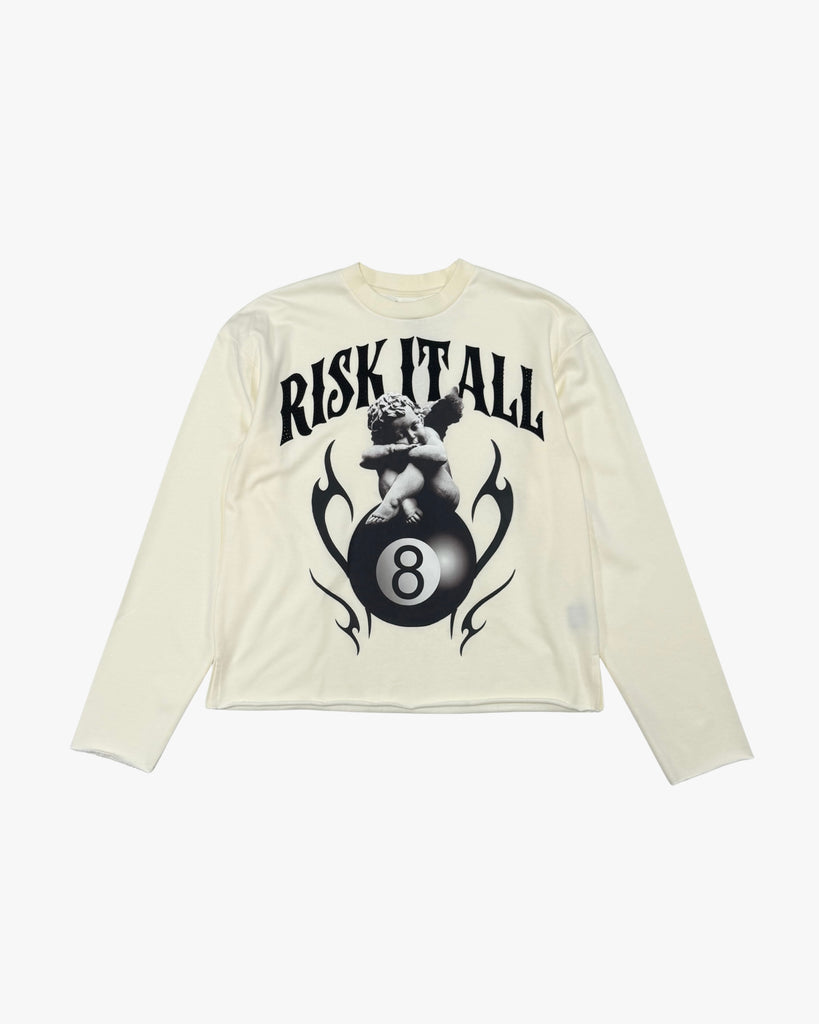 Kids Angel Crop Rhinestone Crewneck