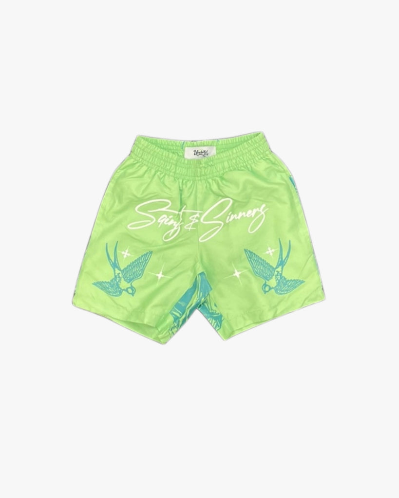 Kids Saints & Sinners Graphic Shorts