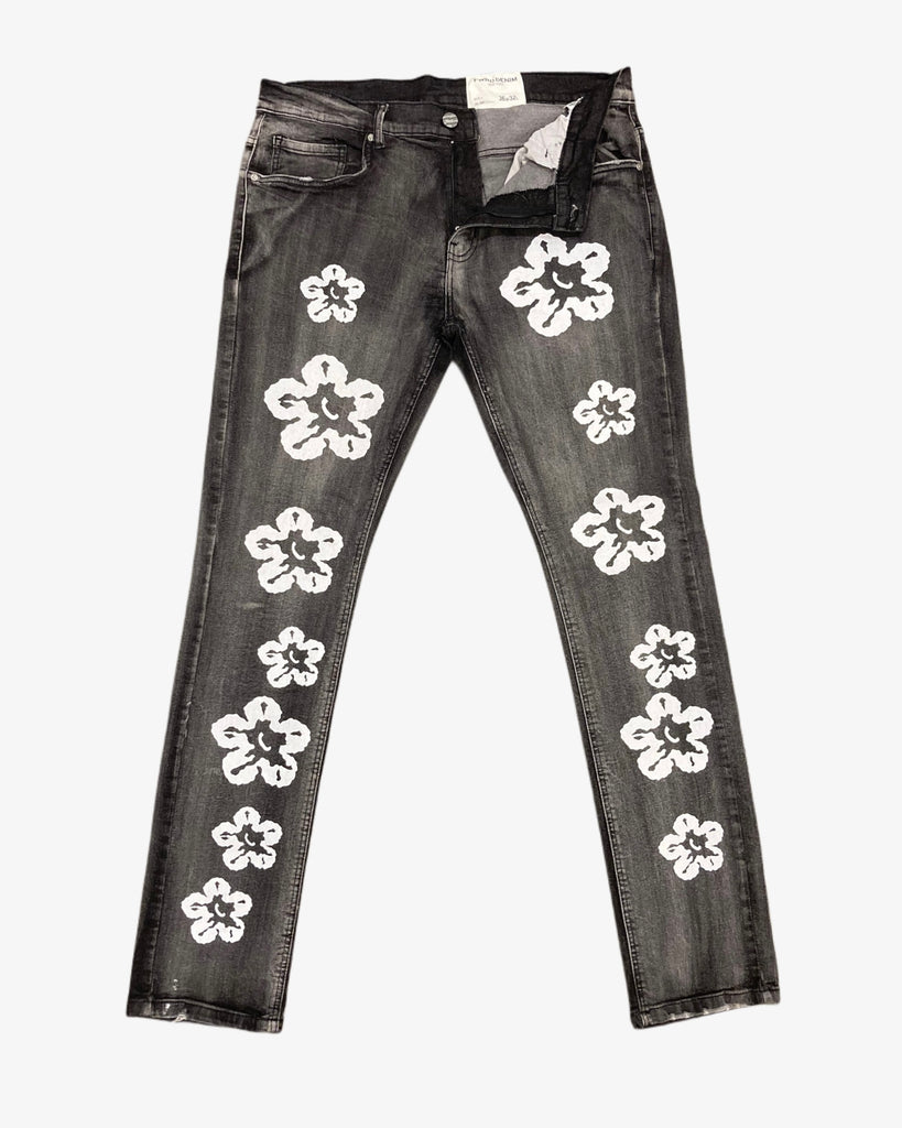 Flower Slim Jeans