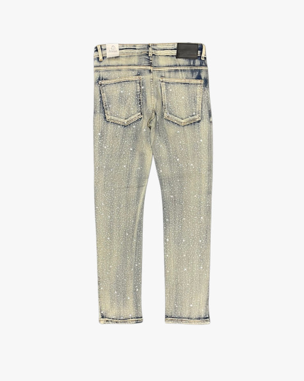 Distressed Rhinestone Jeans
