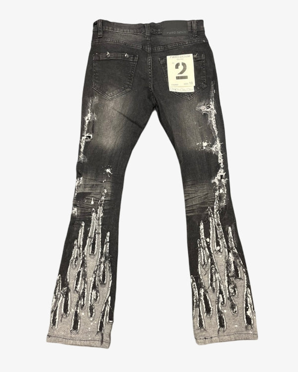 Flaming Kids Stacked Jeans