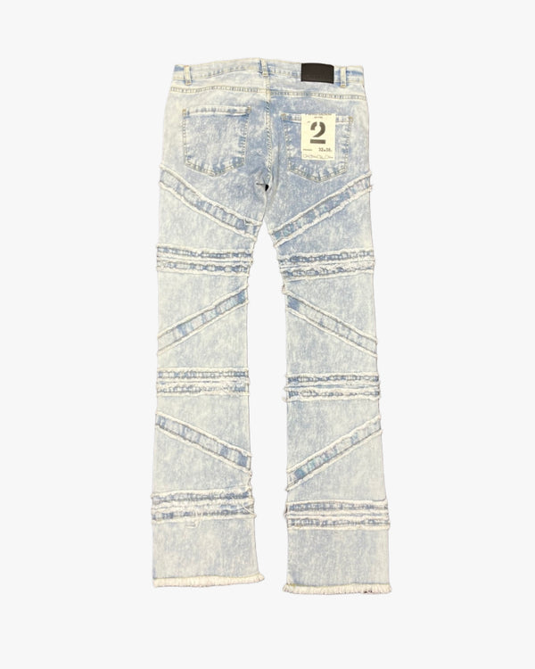 Crossover Denim Stack Jeans