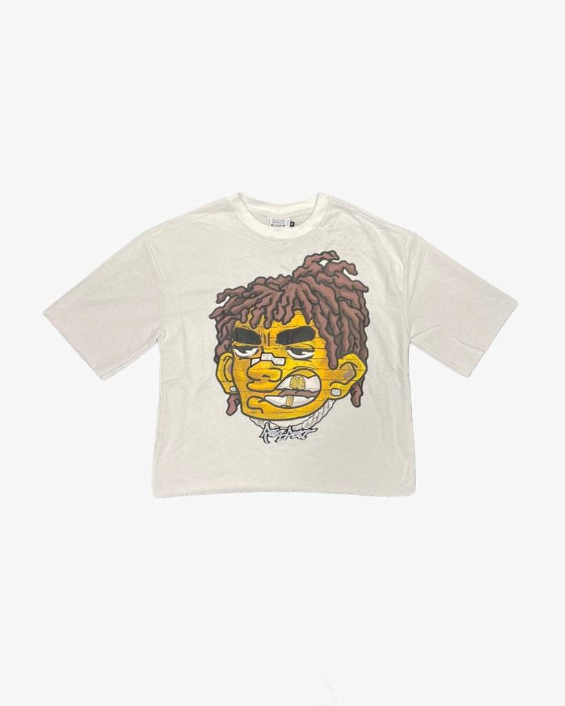 Respect Face Cropped Graphic Tee