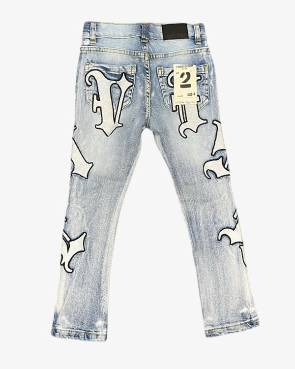 Lavish Toddlers Stacked Jeans