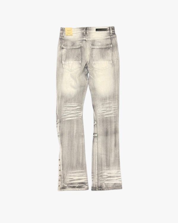 Taker Diamond Flame Mens Stack Jeans