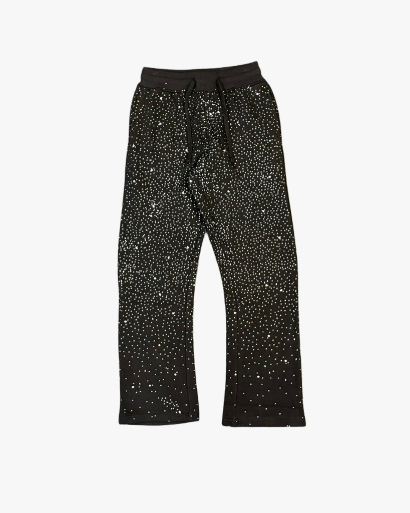 Kids Rhinestone Stacked Sweatpants