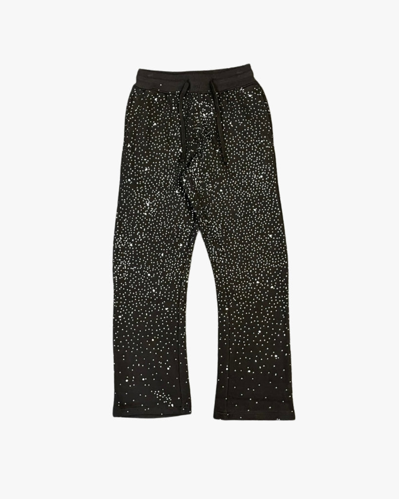 Toddler Rhinestone Stacked Sweatpants