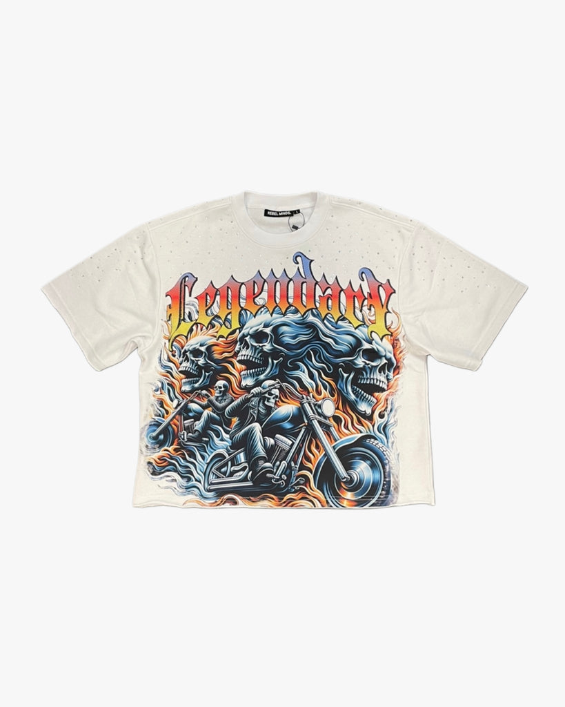 Legendary Skull Cropped Tee