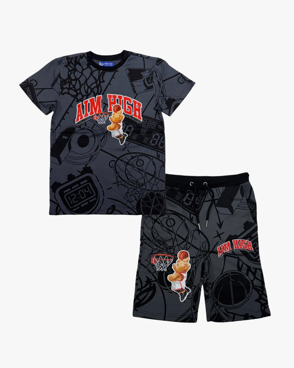 Aim High Graphic Tee & Shorts Kids Set