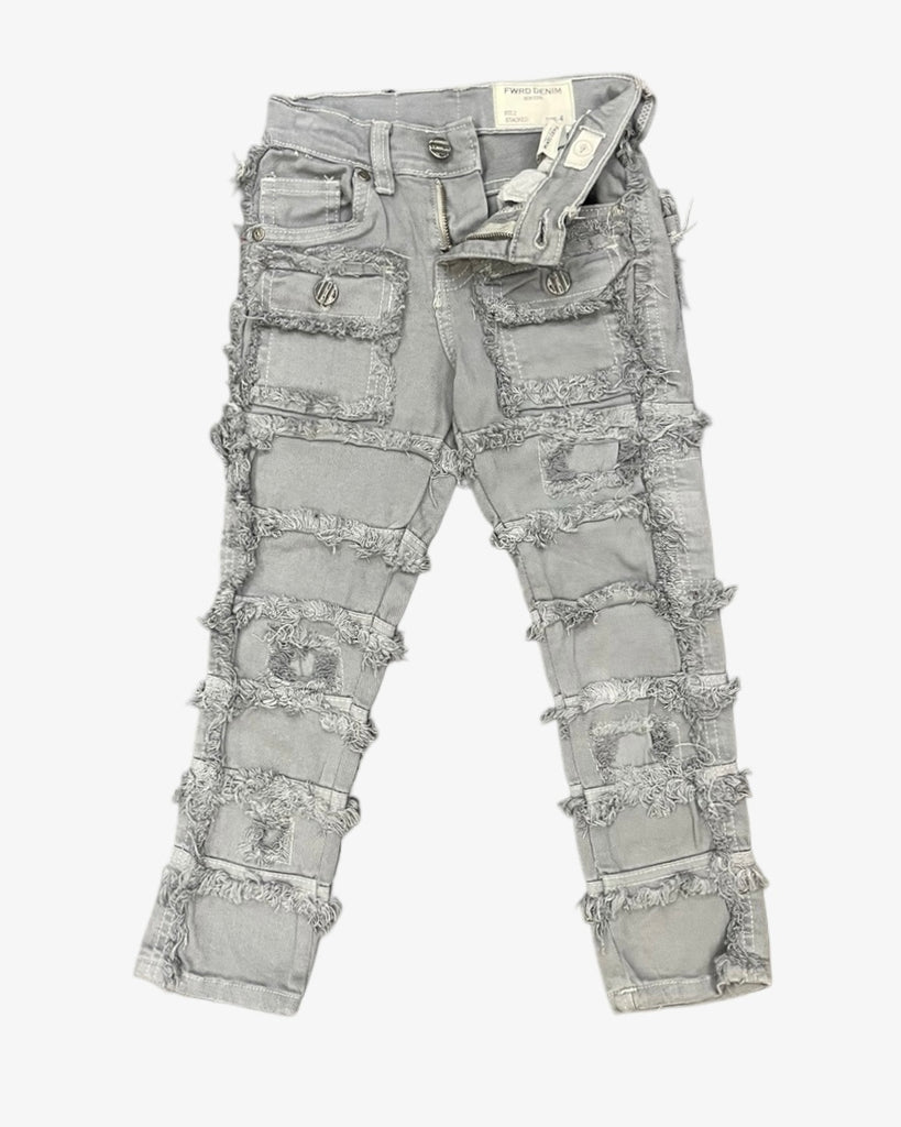 Layered Toddlers Stacked Jeans