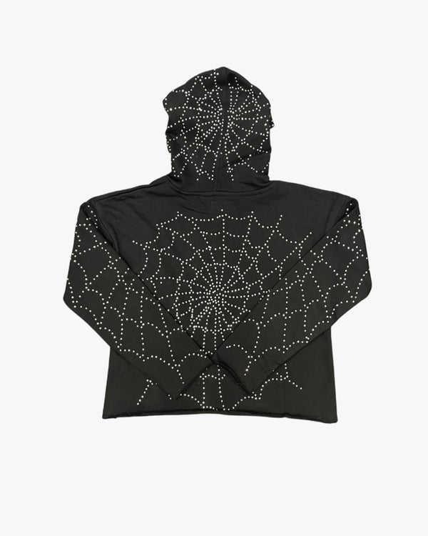 Web Rhinestone Hoodie