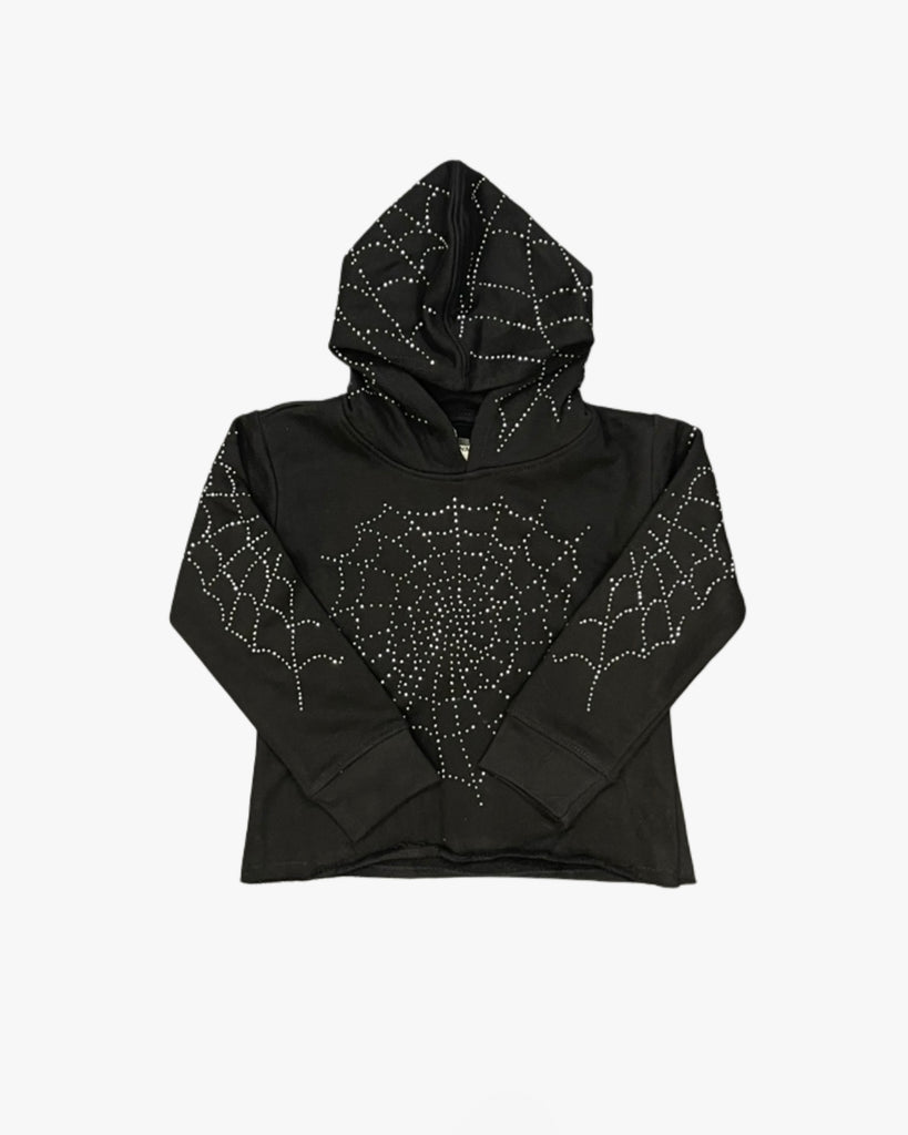 Web Rhinestone Toddler Hoodie