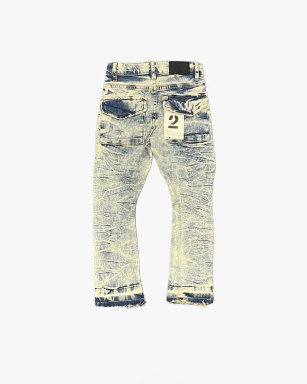 Cracked Cargo Stacked Toddler Jeans