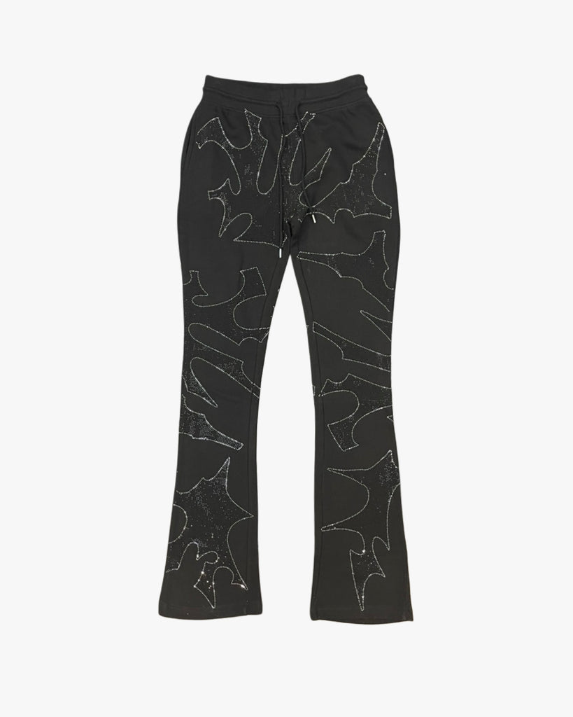 Saint Rhinestone Stacked Joggers