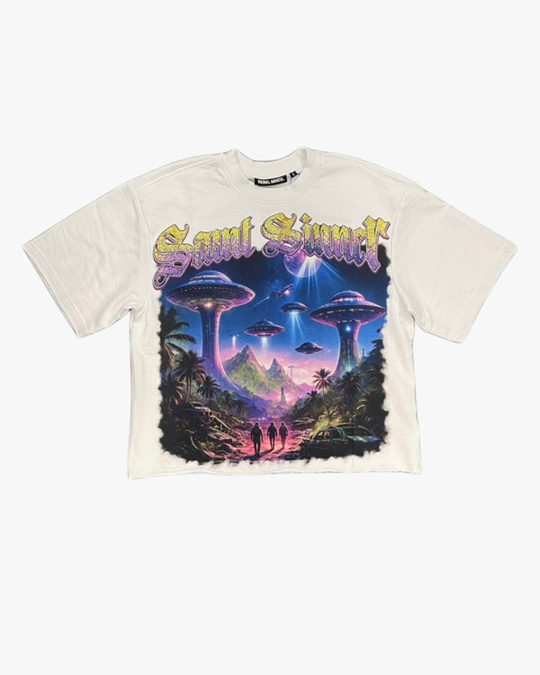 Alien Saint Sinner Cropped Tee