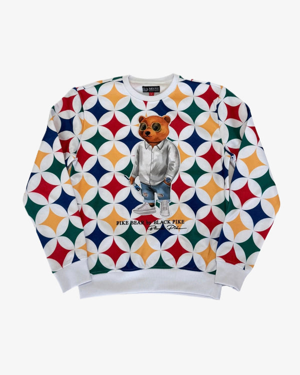 Multicolor Bear Crewneck