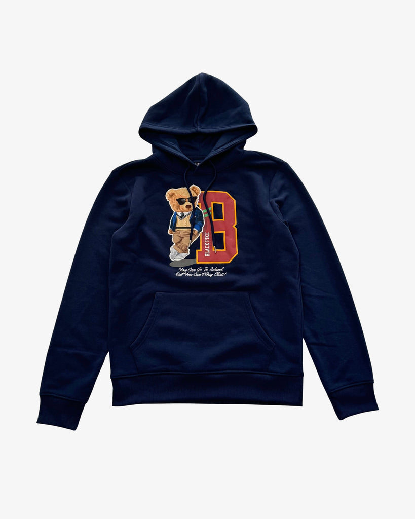 Black Pike Bear Kids Hoodie