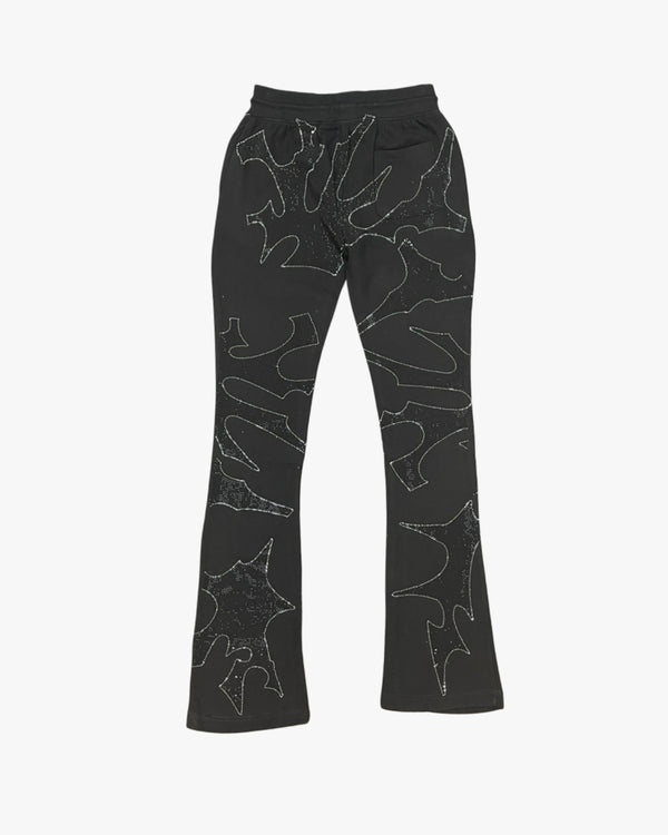 Saint Rhinestone Stacked Joggers