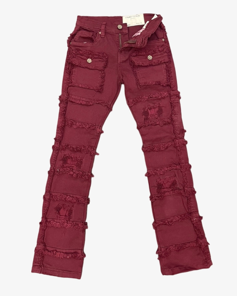 Layered Kids Stacked Jeans