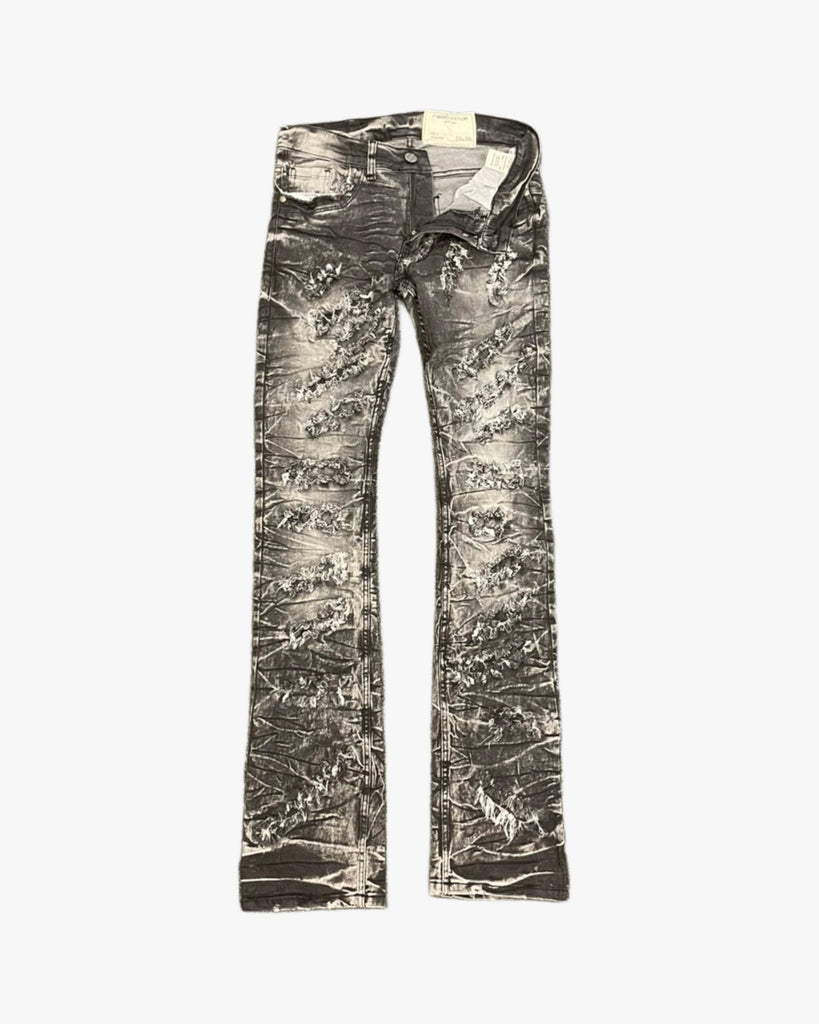 FWRD Denim Ribbed & Faded Stack Jeans