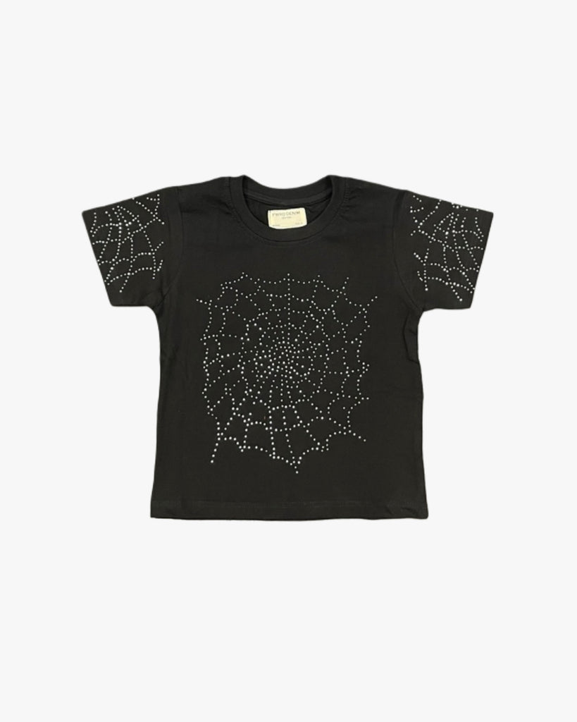 Web Rhinestone Toddler Tee