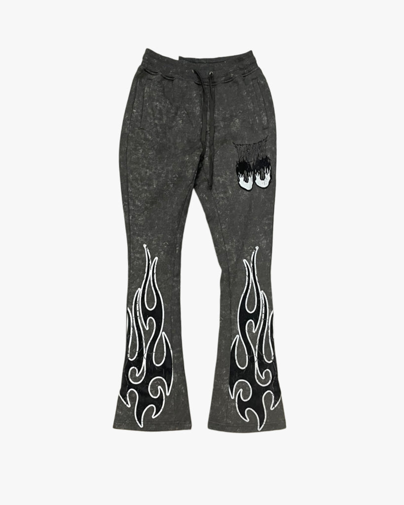 Rebel Flame Stacked Joggers