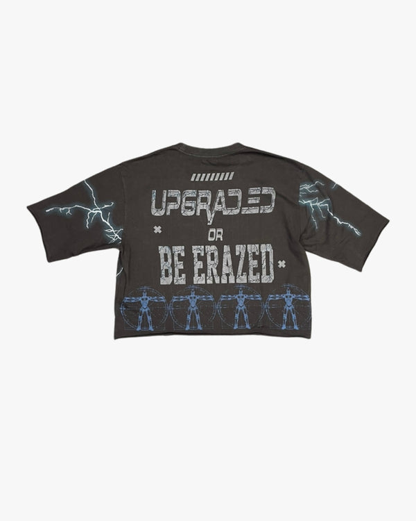 Robot Skull Cropped Tee