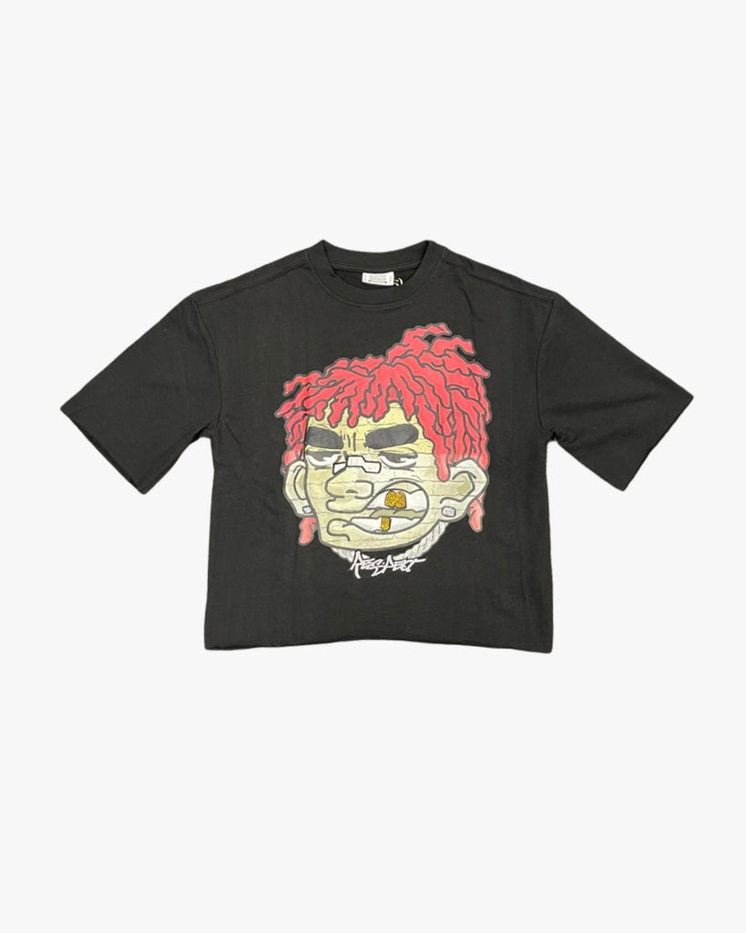Respect Face Cropped Graphic Tee