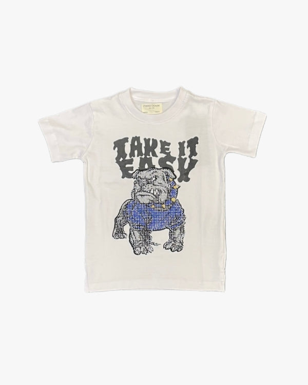 Bulldog Crystal Toddler Tee