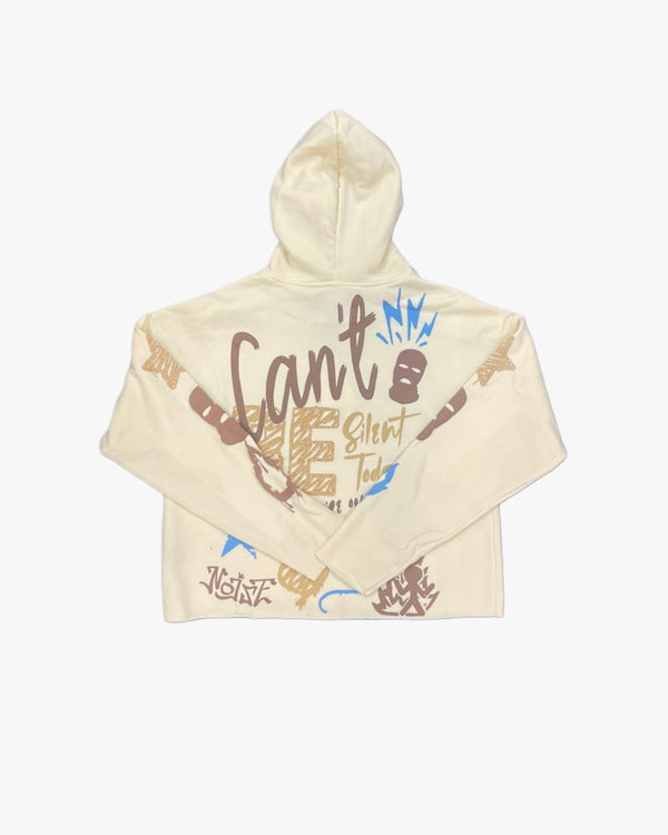 Can't be Silent Cropped Hoodie