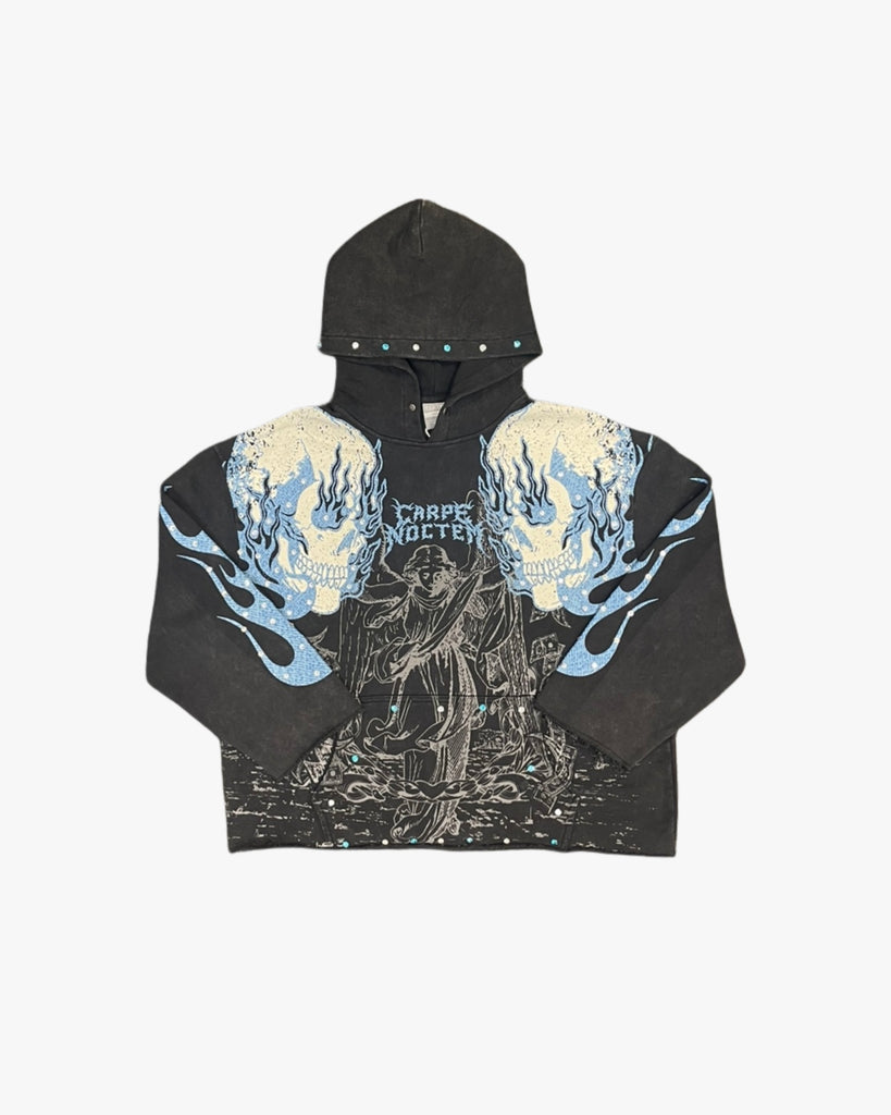 Capre Noctem Cropped Hoodie