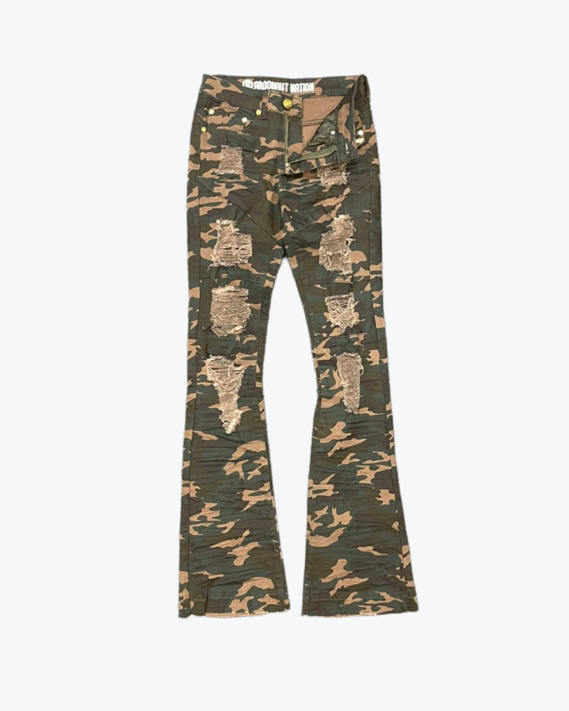 Kids Argonaut Distressed Lined Stack Jeans